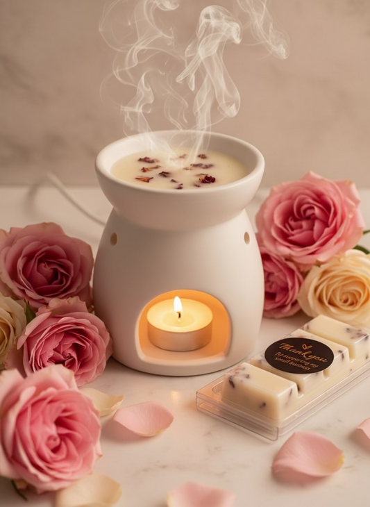 Sweet Rose Wachsmelt – Handgemachtes veganes Duftmelt | HB Royal Retreat