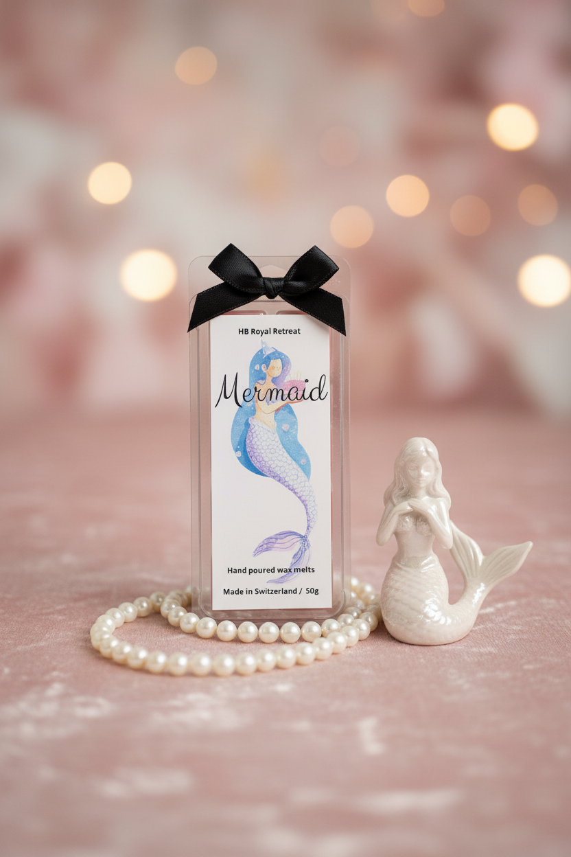 Mermaid Wax Melts lifestyle - HB Royal Retreat