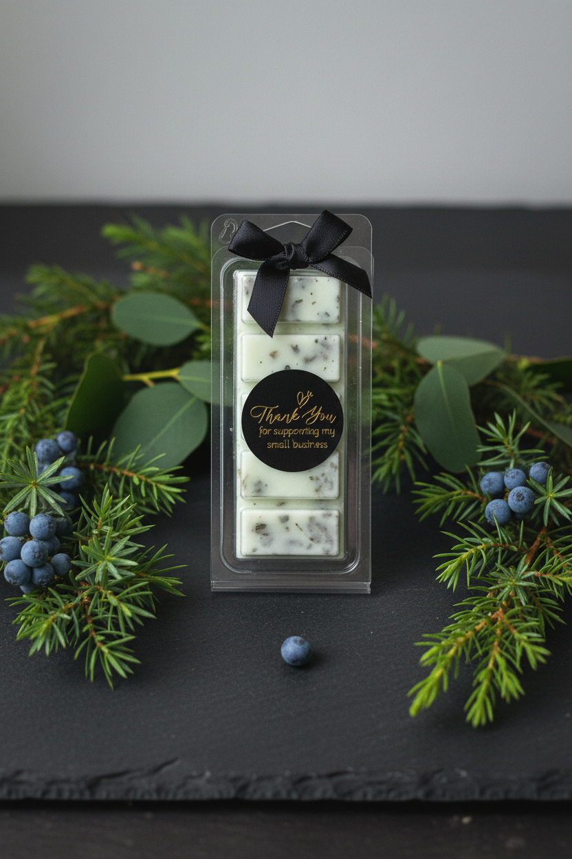 Seaweed & Juniper Wax Melts front - HB Royal Retreat