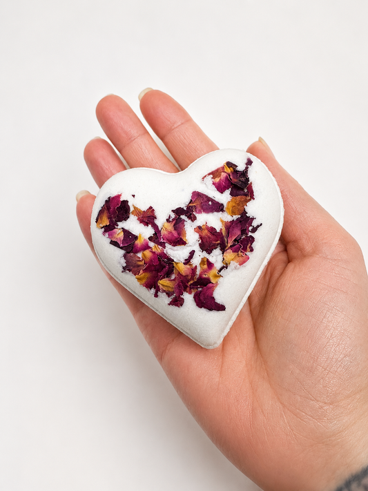 Handmade Vegan Bath Bomb Set of 4 | Luxury Gift Box | Rose, Citrus, Berry, Midnight | Natural Bath Bombs