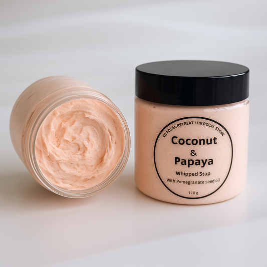 Coconut & Papaya Whipped Soap | Vegan Handmade – HB Royal Retreat