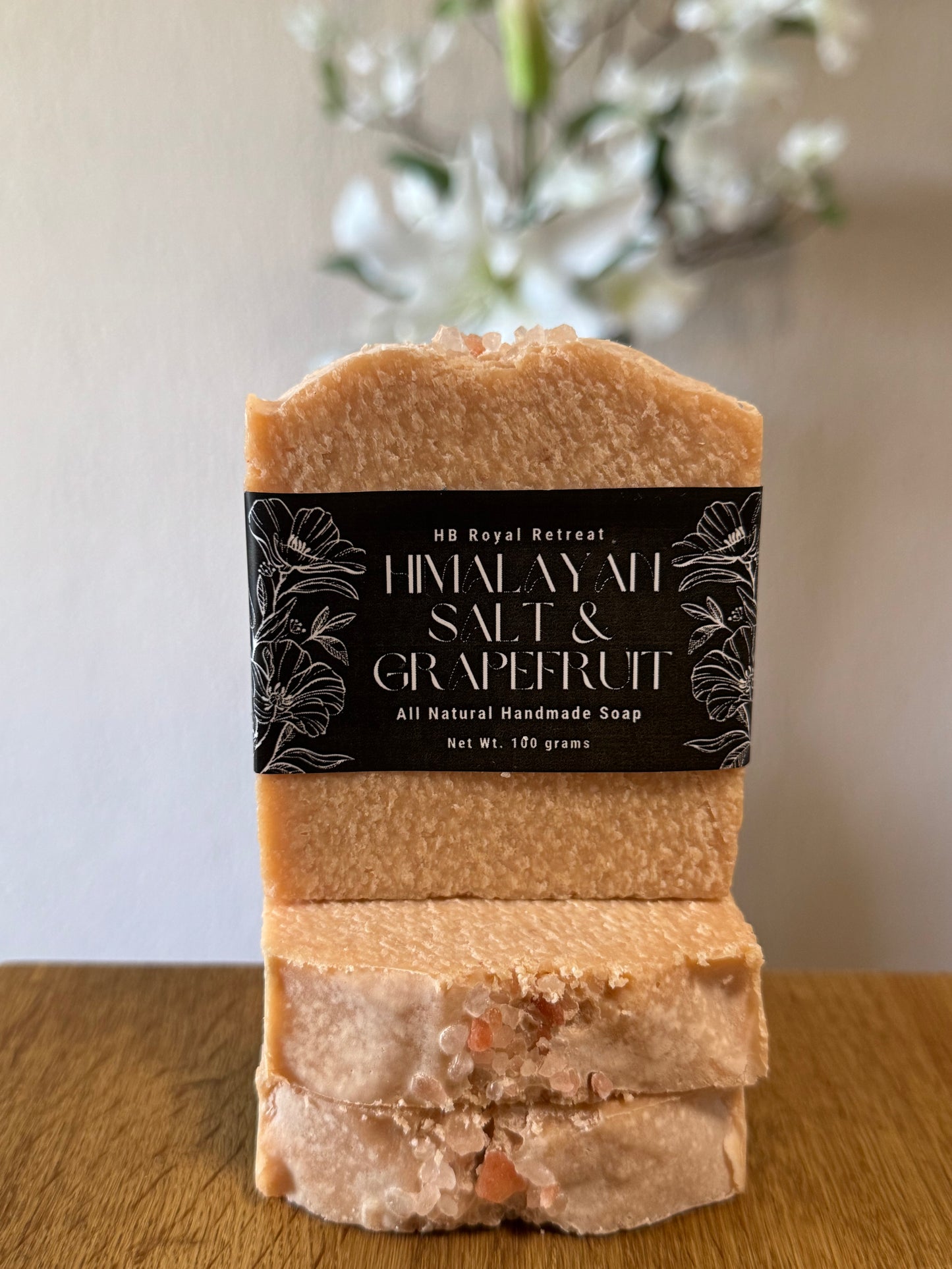 Himalaya-Salz-Seife (Grapefruit) – Handgemachte vegane Kaltverfahren