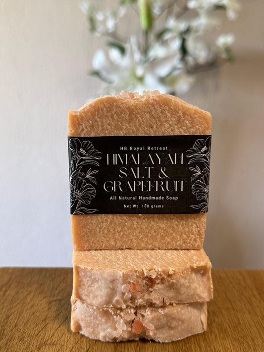Himalaya-Salz-Seife (Grapefruit) – Handgemachte vegane Kaltverfahren