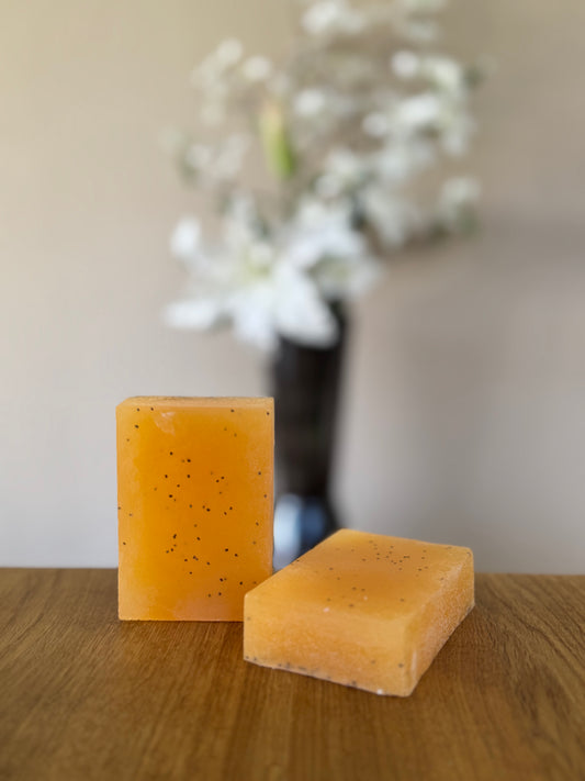 Clementinen-Peeling-Seife – Handgemachte vegane Glycerinseife