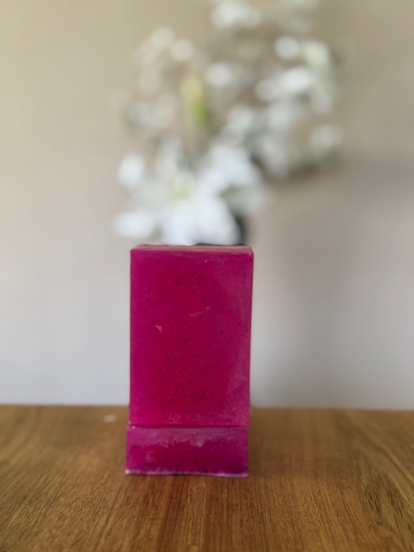 Himbeer-Peeling-Seife – Handgemachte vegane Glycerinseife