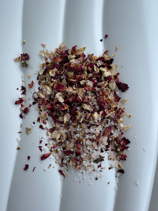 Rose Bath Salt – Handmade Floral Bath Soak | Luxury Aromatherapy Gift