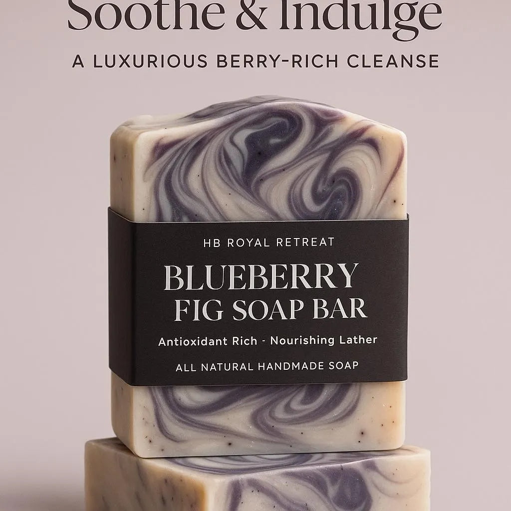 Blueberry Fig Soap Bar von HB Royal Retreat
