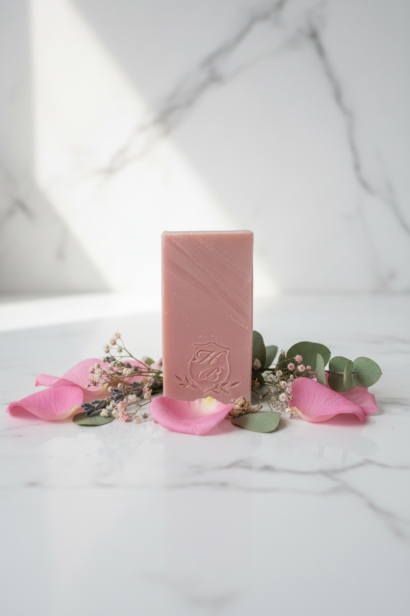 Love Spell Seife rosa auf Marmor - HB Royal Retreat