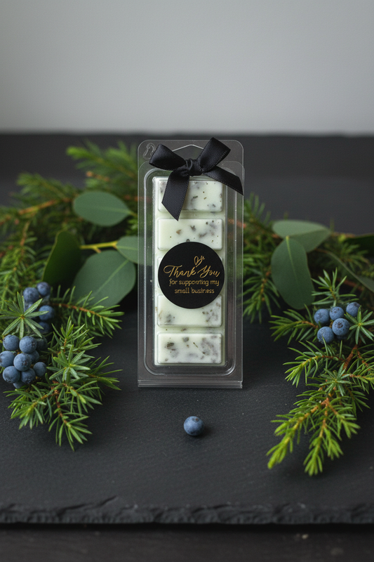 Seaweed & Juniper Wax Melts front - HB Royal Retreat