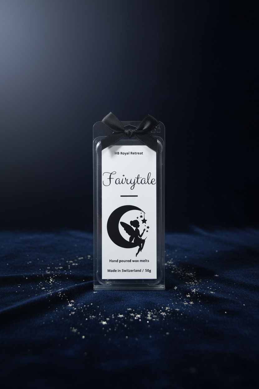 Fairytale Wax Melts label - HB Royal Retreat