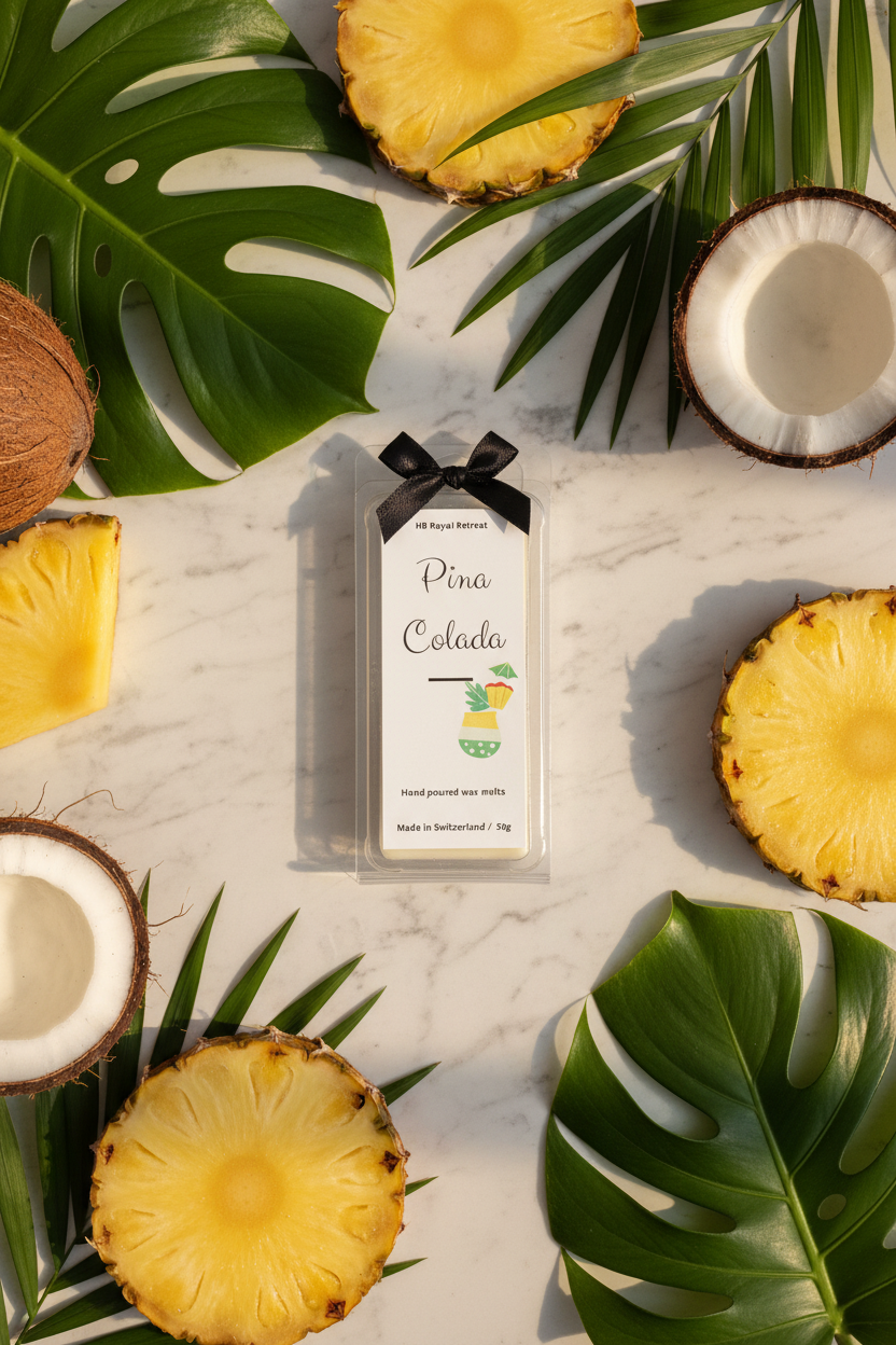 Pina Colada Wax Melts tropical lifestyle - HB Royal Retreat