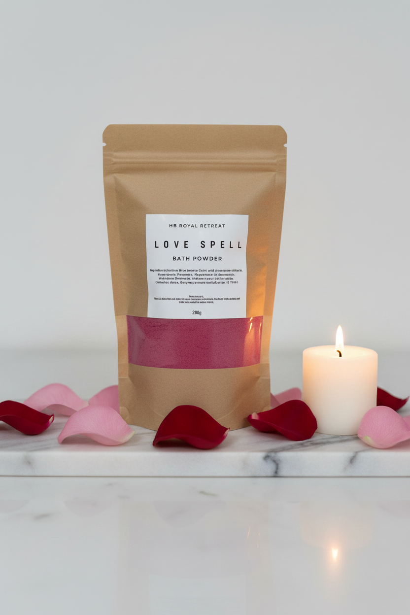 Love Spell Bath Powder - Styled