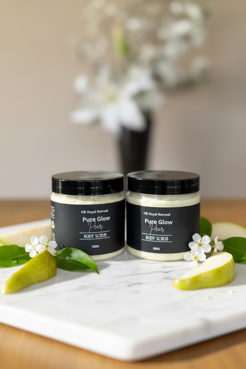 Pear Scrub - Side by Side